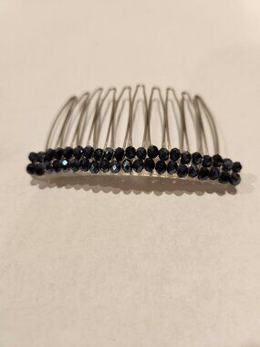 Black Rhinestone Hair Accessory